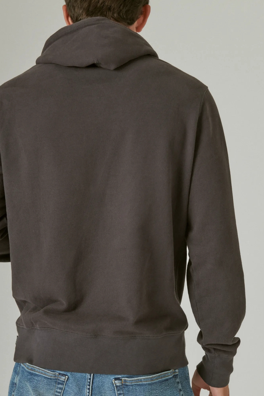 SUEDED FRENCH TERRY HOODIE, image 4