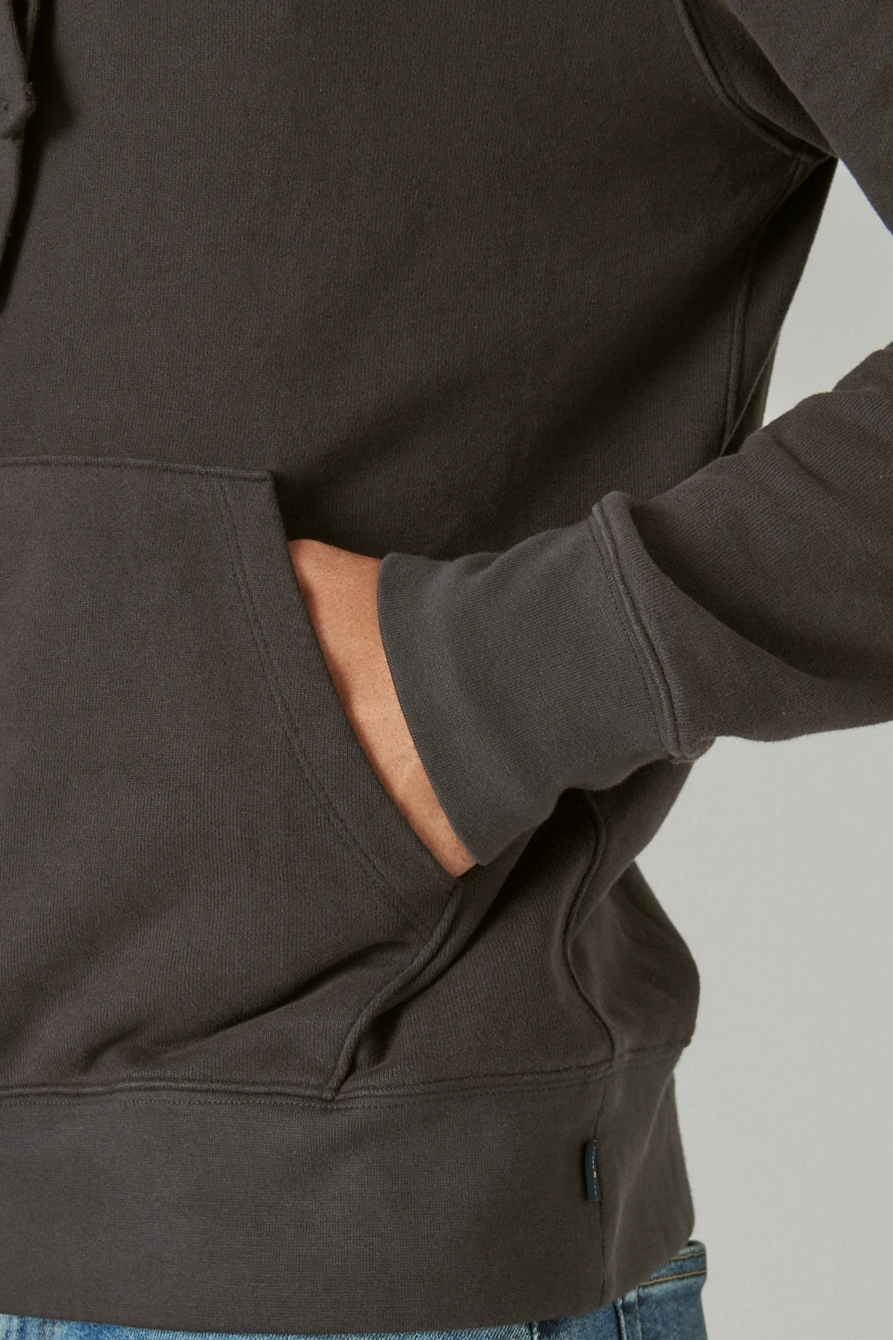 SUEDED FRENCH TERRY HOODIE, image 5