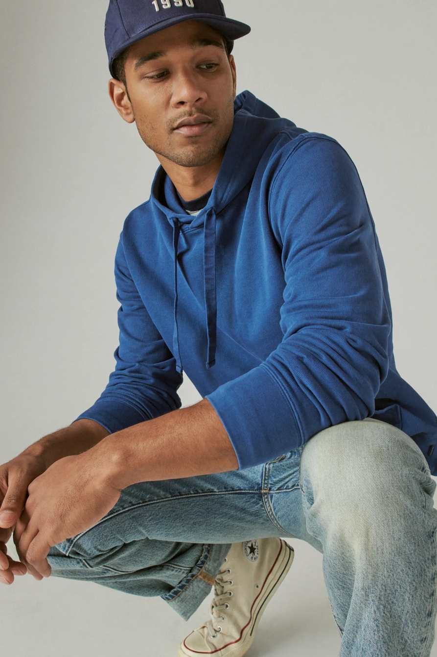 SUEDED FRENCH TERRY HOODIE, image 6