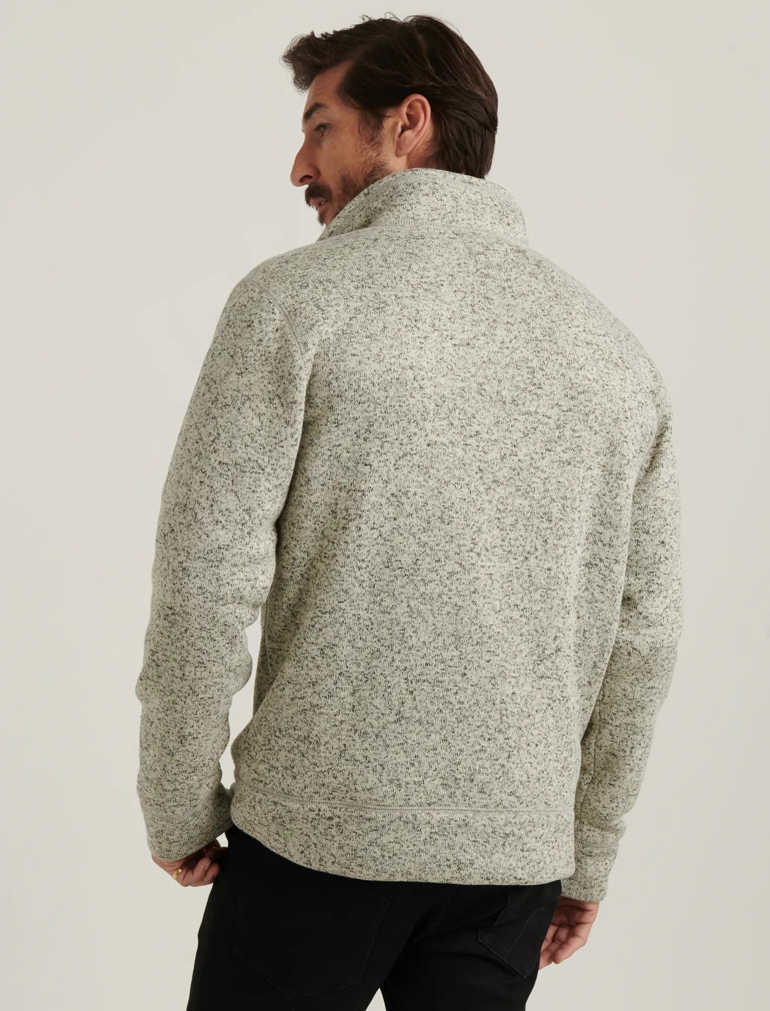 LOS FELIZ FLEECE FULL ZIP MOCK NECK, image 4