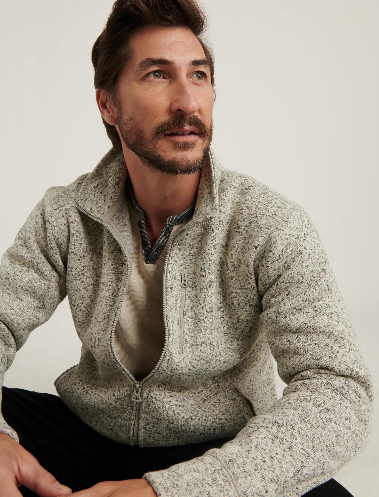 LOS FELIZ FLEECE FULL ZIP MOCK NECK, image 6