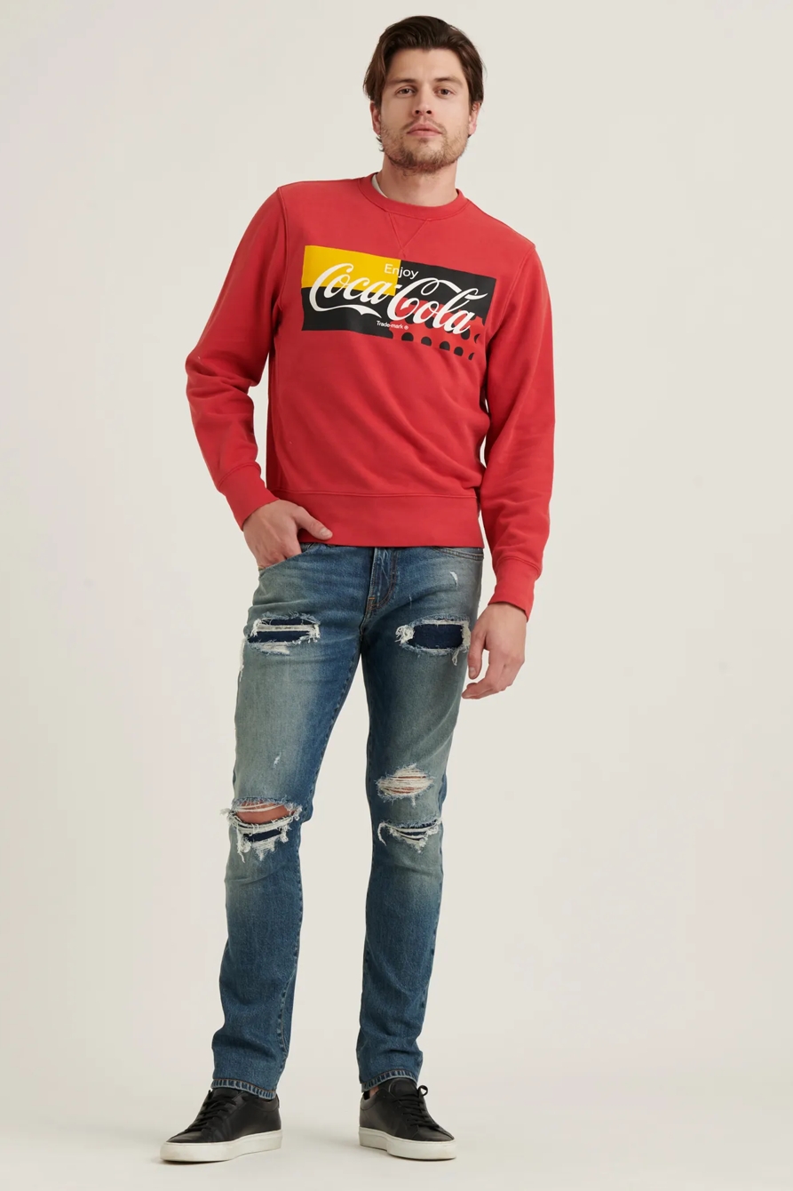 SUEDED FLEECE COCA-COLA CREW, image 2