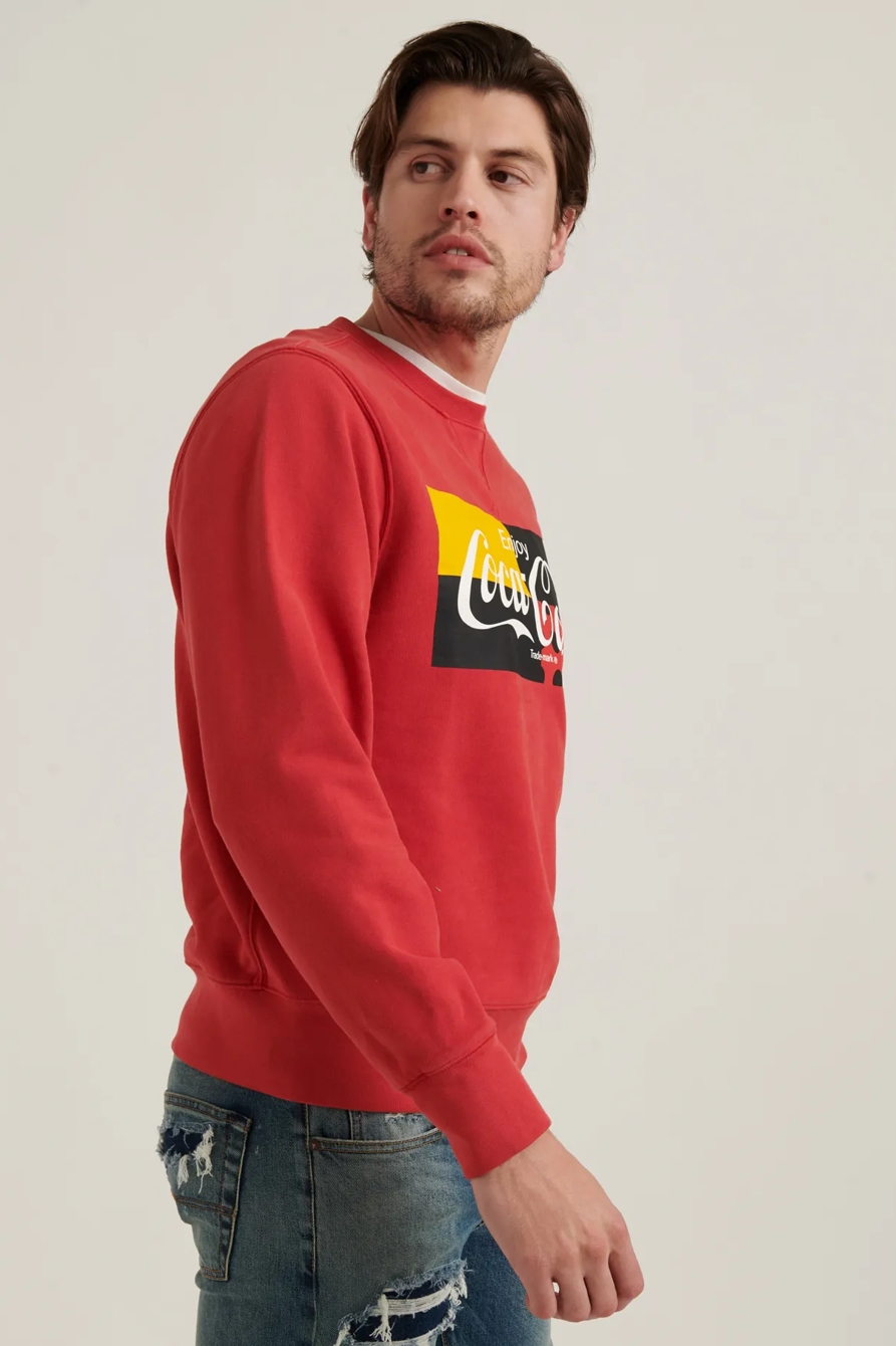 SUEDED FLEECE COCA-COLA CREW, image 3