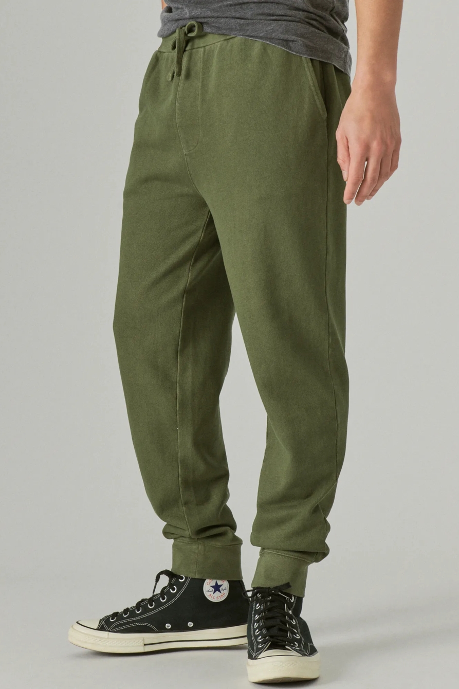SUEDED FRENCH TERRY JOGGER PANT, image 4