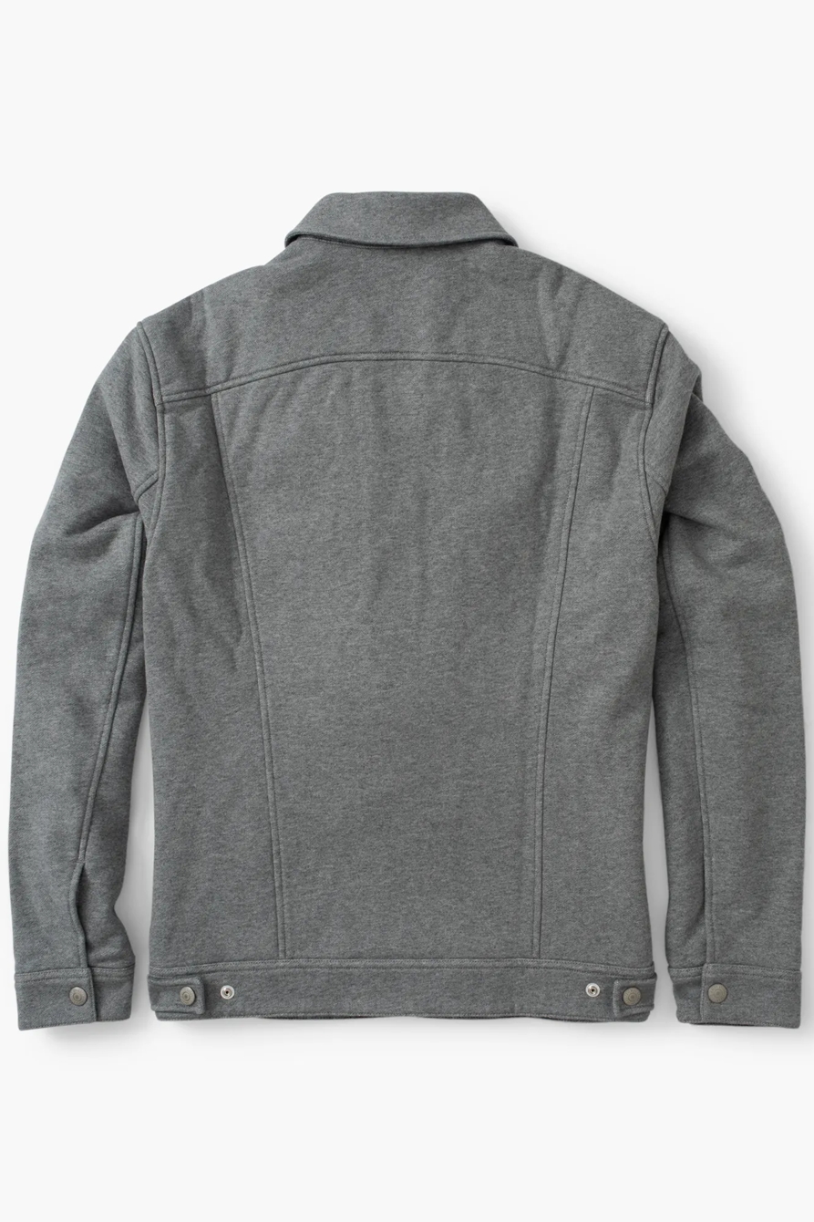 FRENCH TERRY TRUCKER JACKET, image 7