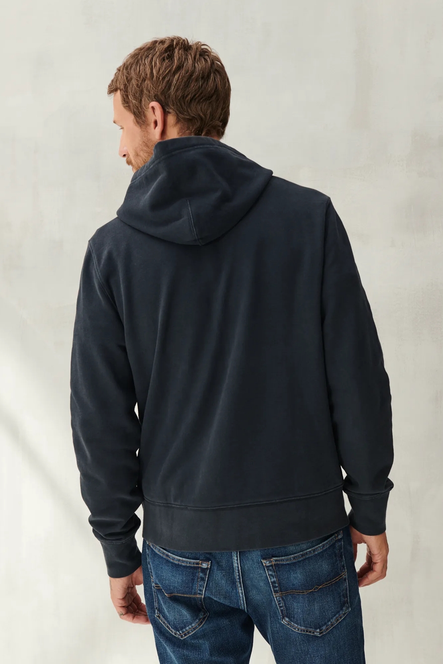 SUEDED TERRY FULL ZIP HOODIE, image 4