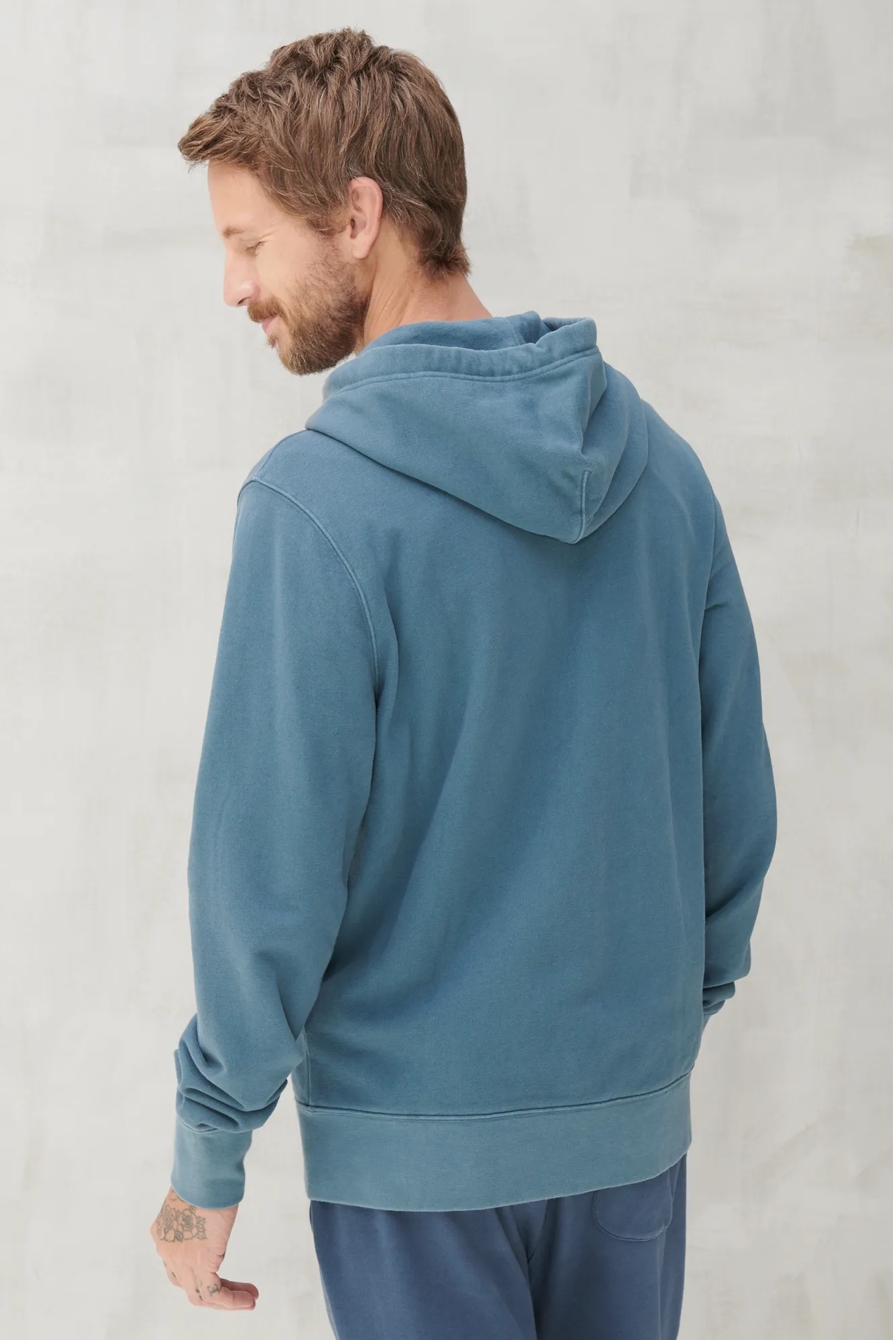 SUEDED TERRY FULL ZIP HOODIE, image 4