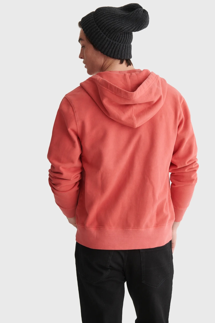 SUEDED TERRY FULL ZIP HOODIE, image 5