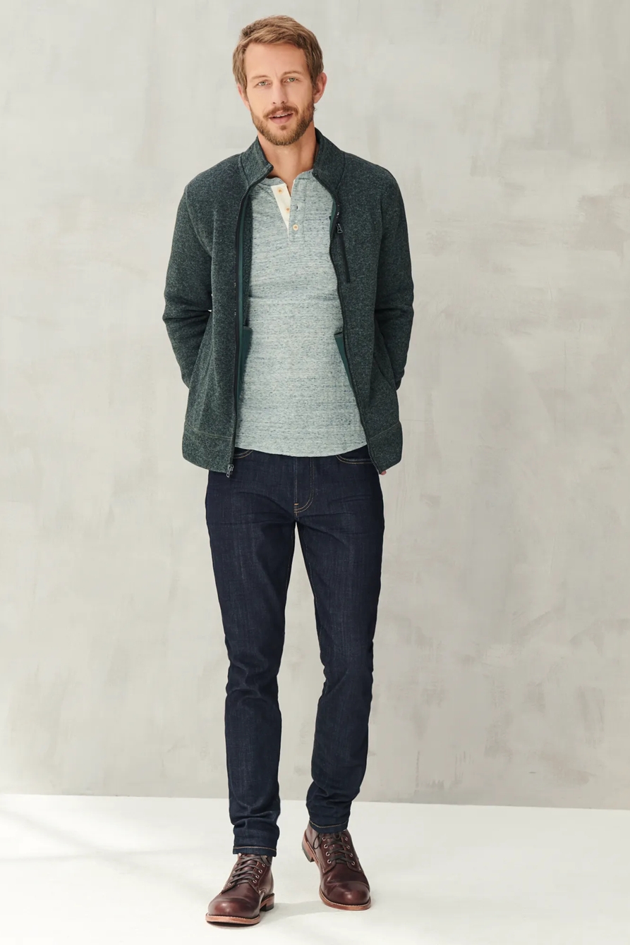 LOS FELIZ FLEECE MOCK NECK, image 2