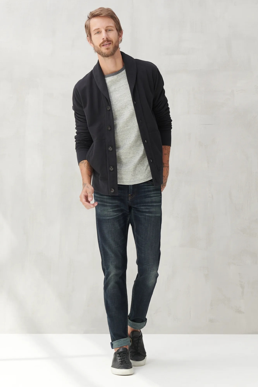 SUEDED TERRY CARDIGAN, image 2