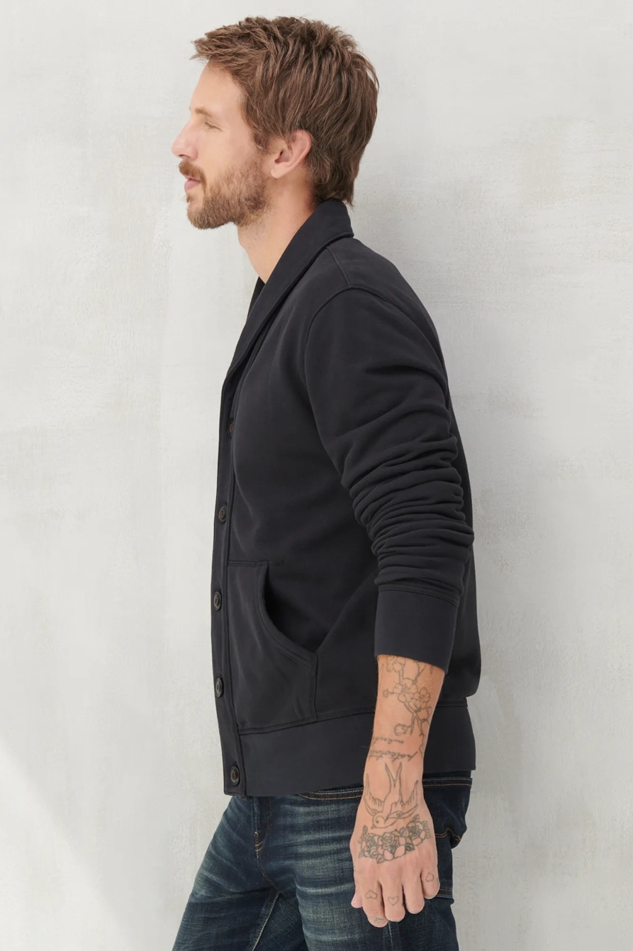 SUEDED TERRY CARDIGAN, image 3