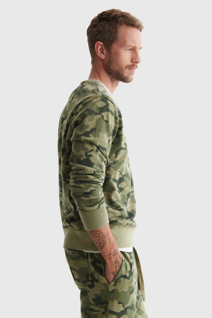SUEDED TERRY CAMO CREW, image 3