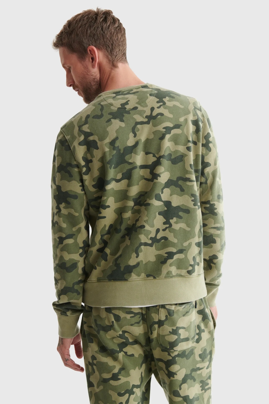 SUEDED TERRY CAMO CREW, image 4