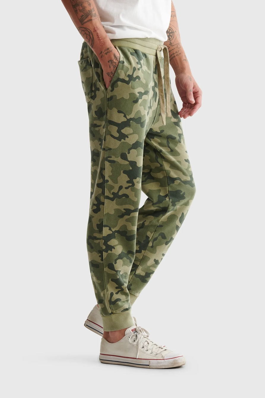 SUEDED TERRY CAMO JOGGER, image 3