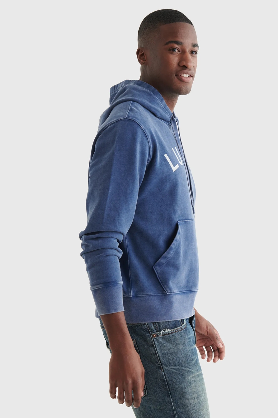 SUEDED TERRY LUCKY VARSITY HOODIE, image 4