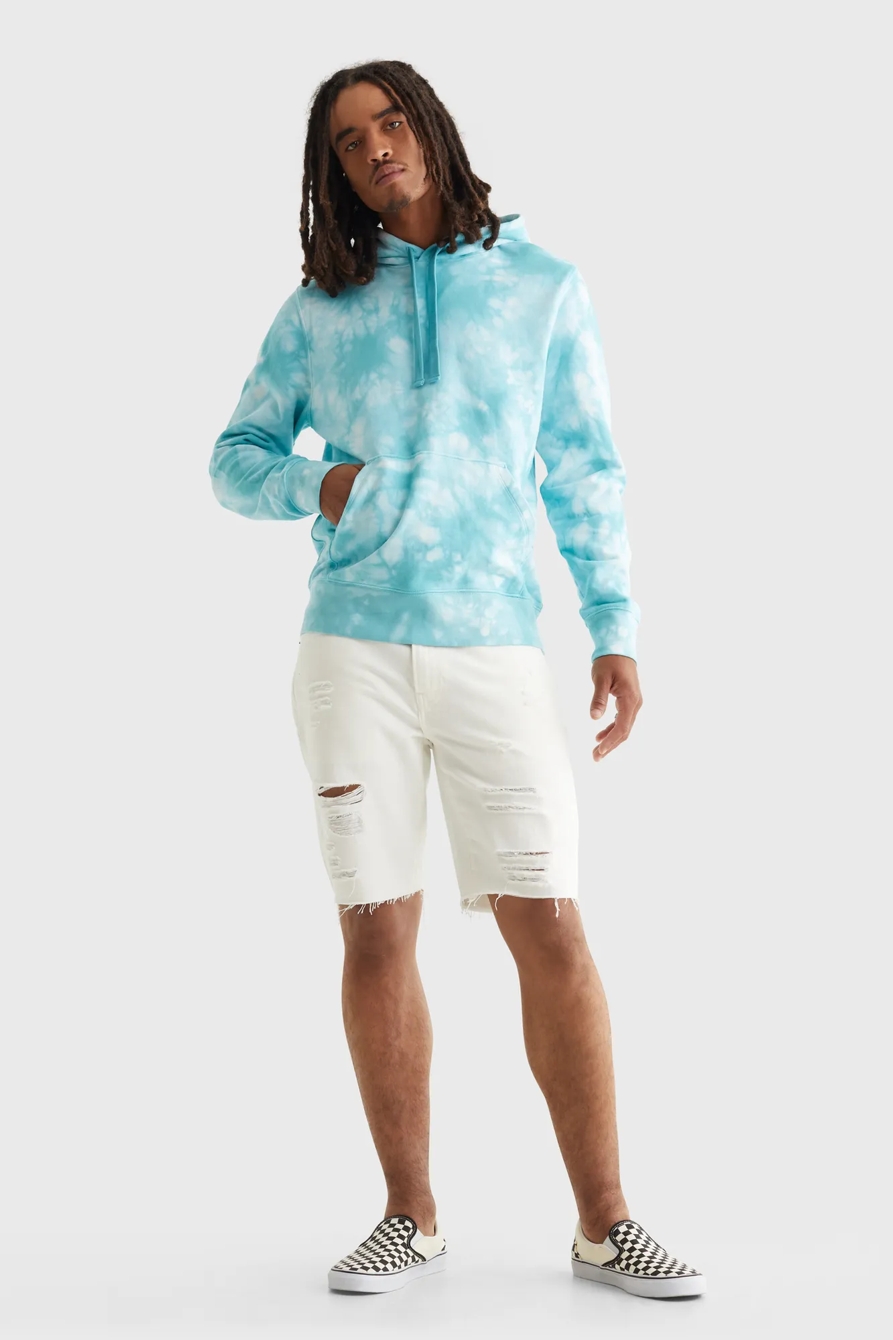 SUEDED TERRY TIE DYE HODDIE, image 2