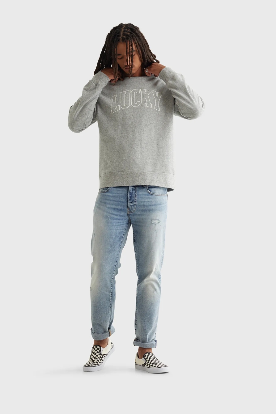 SUEDED TERRY LUCKY BRAND CREW, image 2