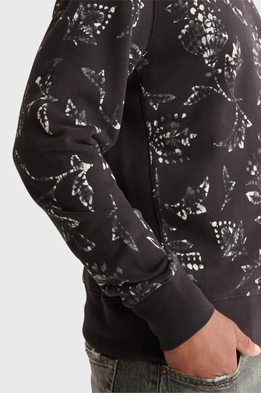 NOVELTY PRINT SUEDED TERRY CREW, image 5