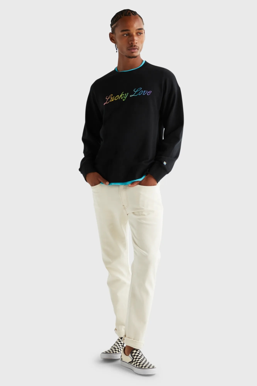 PRIDE LUCKY LOVE GENDER NEUTRAL CREWNECK, image 2