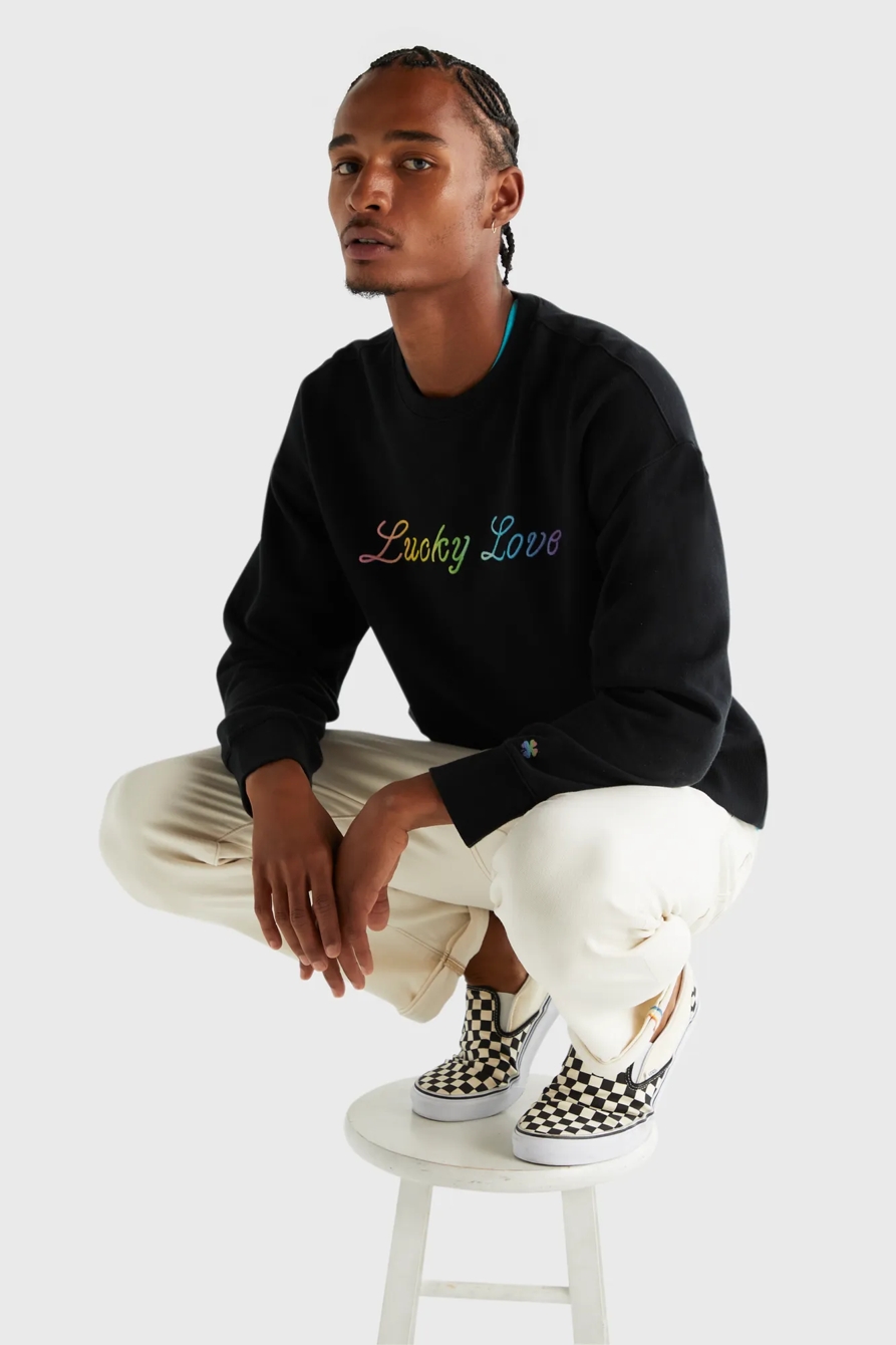 PRIDE LUCKY LOVE GENDER NEUTRAL CREWNECK, image 6