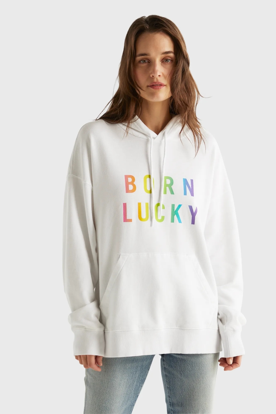 PRIDE BORN LUCKY GENDER NEUTRAL HOODIE, image 7
