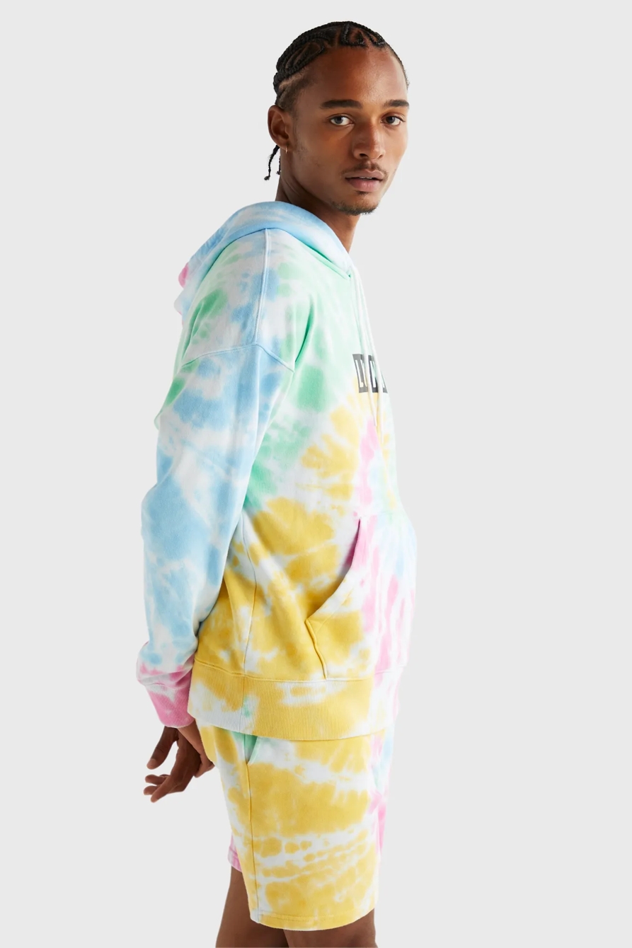 PRIDE TIE DYE LOGO GENDER NEUTRAL HOODIE, image 3