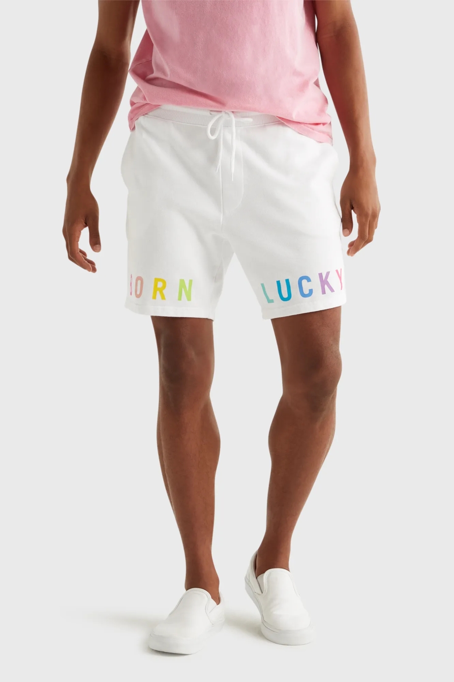 PRIDE BORN LUCKY GENDER NEUTRAL SHORT, image 1