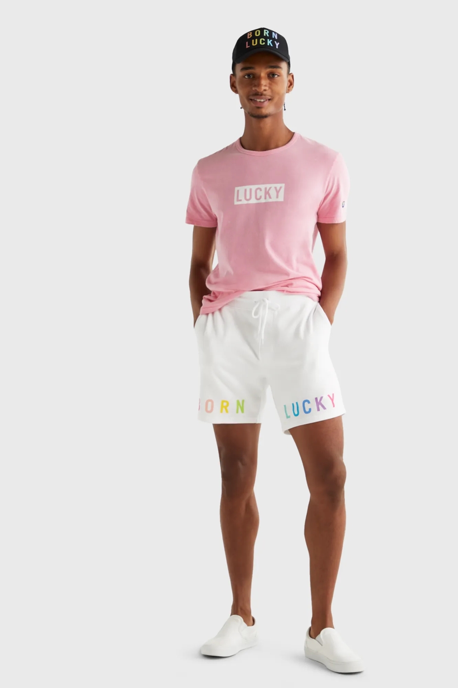 PRIDE BORN LUCKY GENDER NEUTRAL SHORT, image 2
