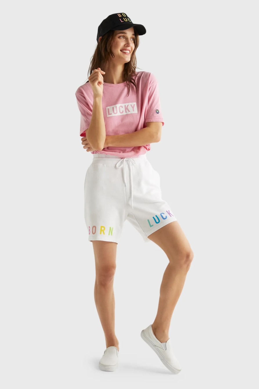 PRIDE BORN LUCKY GENDER NEUTRAL SHORT, image 8