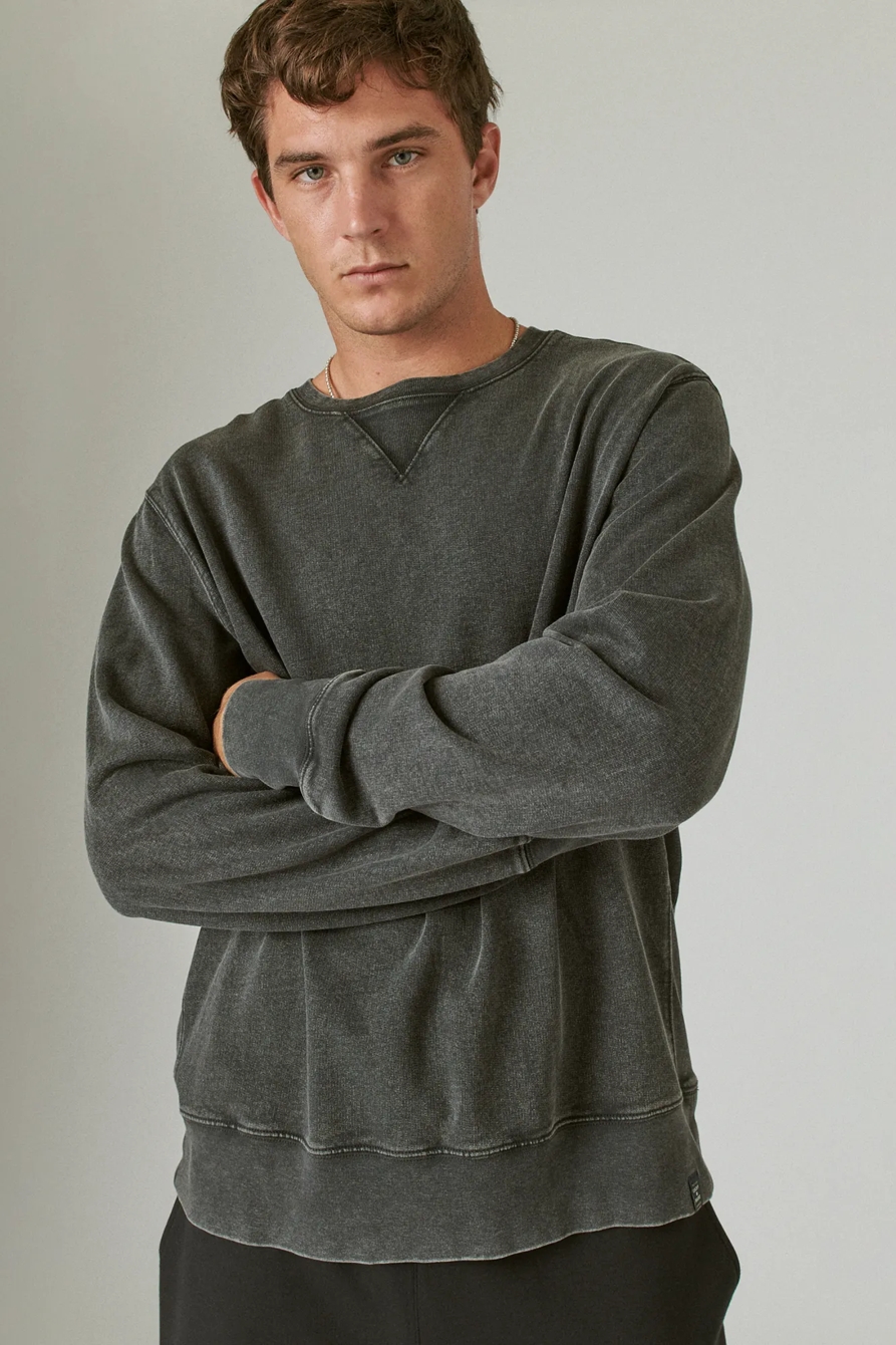 HERITAGE ACID WASH CREW SWEATSHIRT, image 1