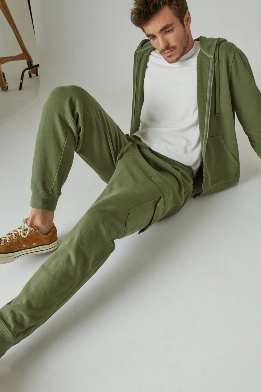 SUEDED TERRY CARGO JOGGER, image 7