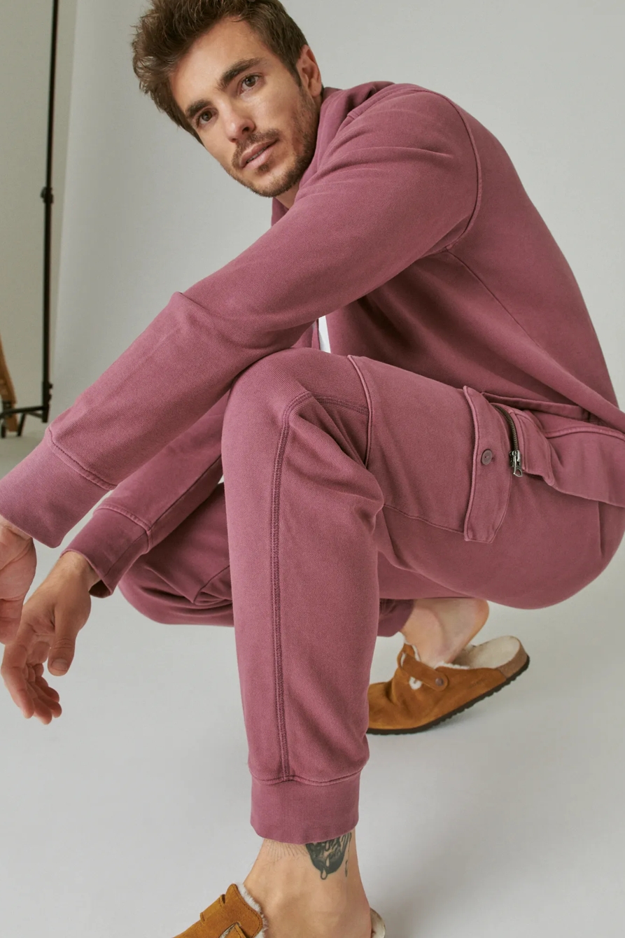 SUEDED TERRY CARGO JOGGER, image 7