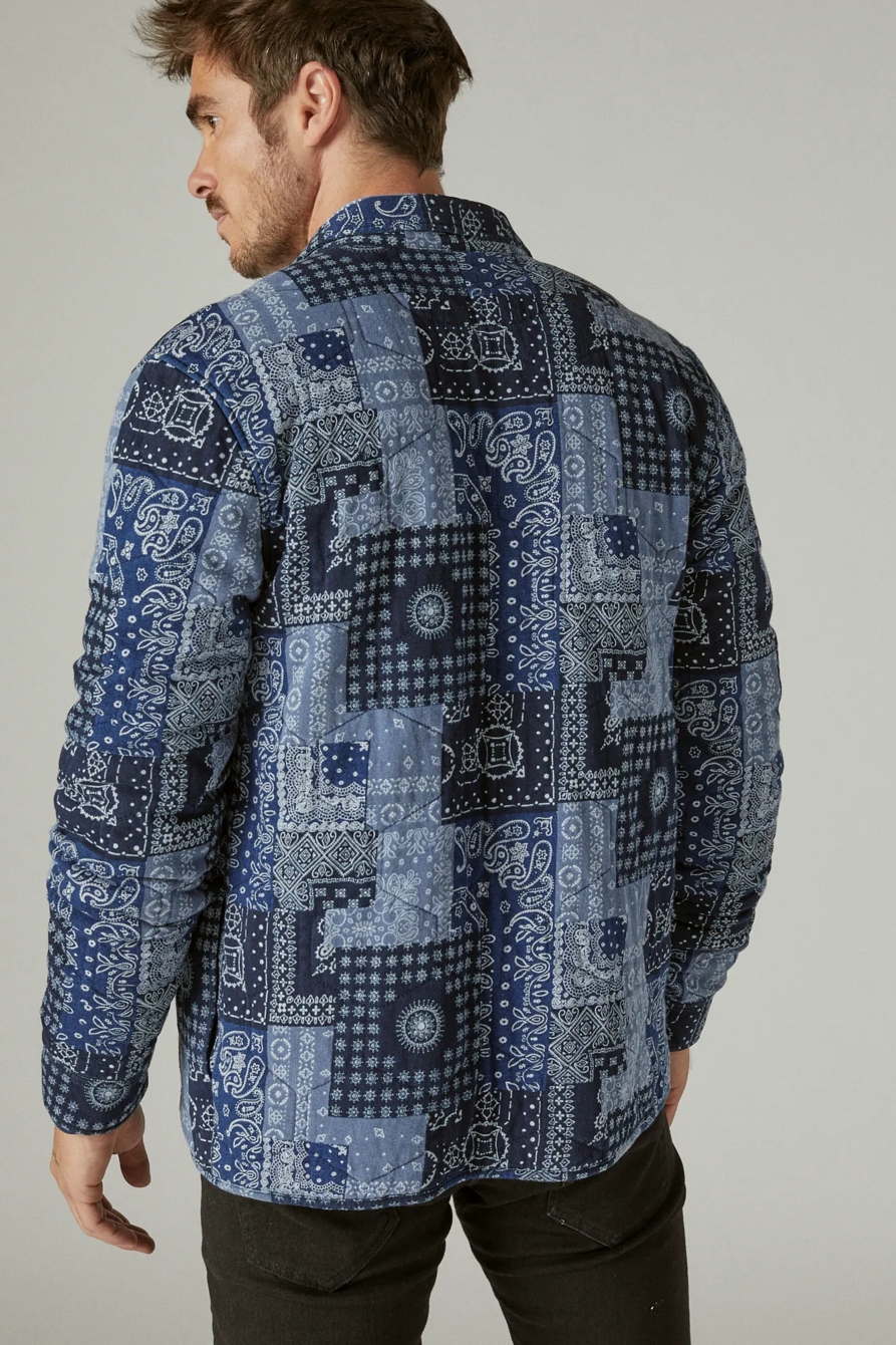 INDIGO JERSEY QUILTED SHIRT JACKET, image 4
