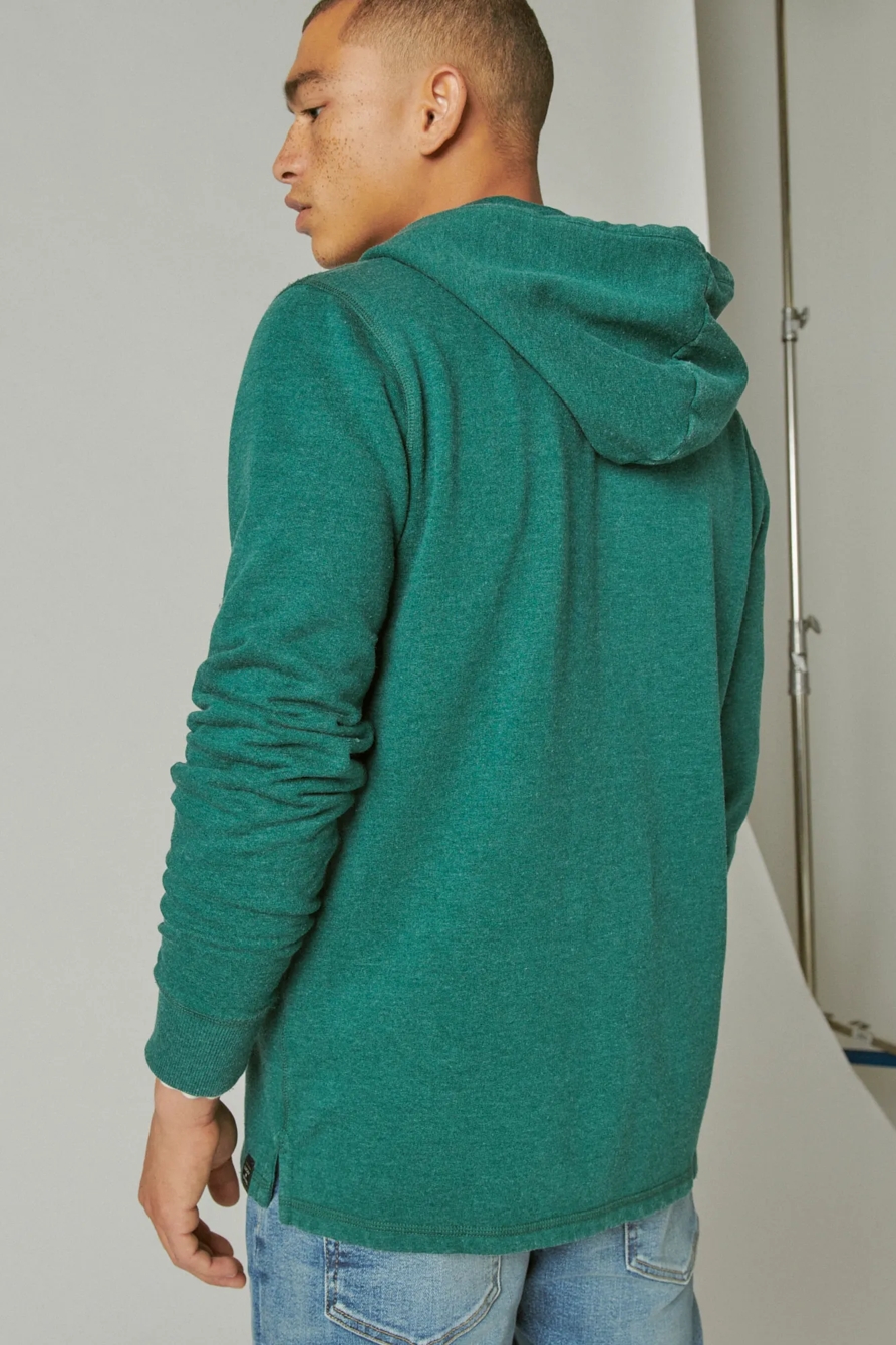 SHASTA HEATHER BUTTON HOODIE, image 4