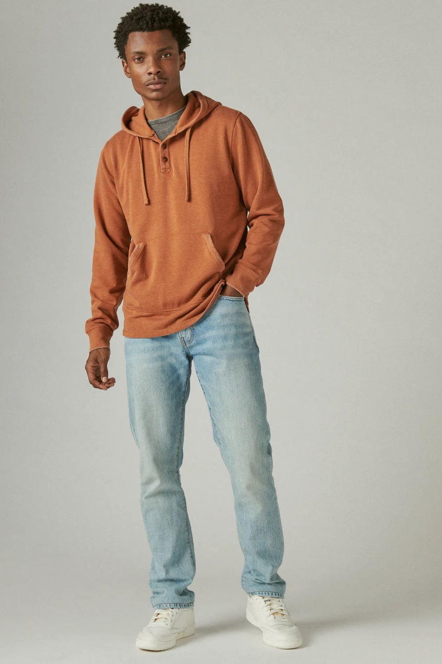 SHASTA HEATHER BUTTON HOODIE, image 2