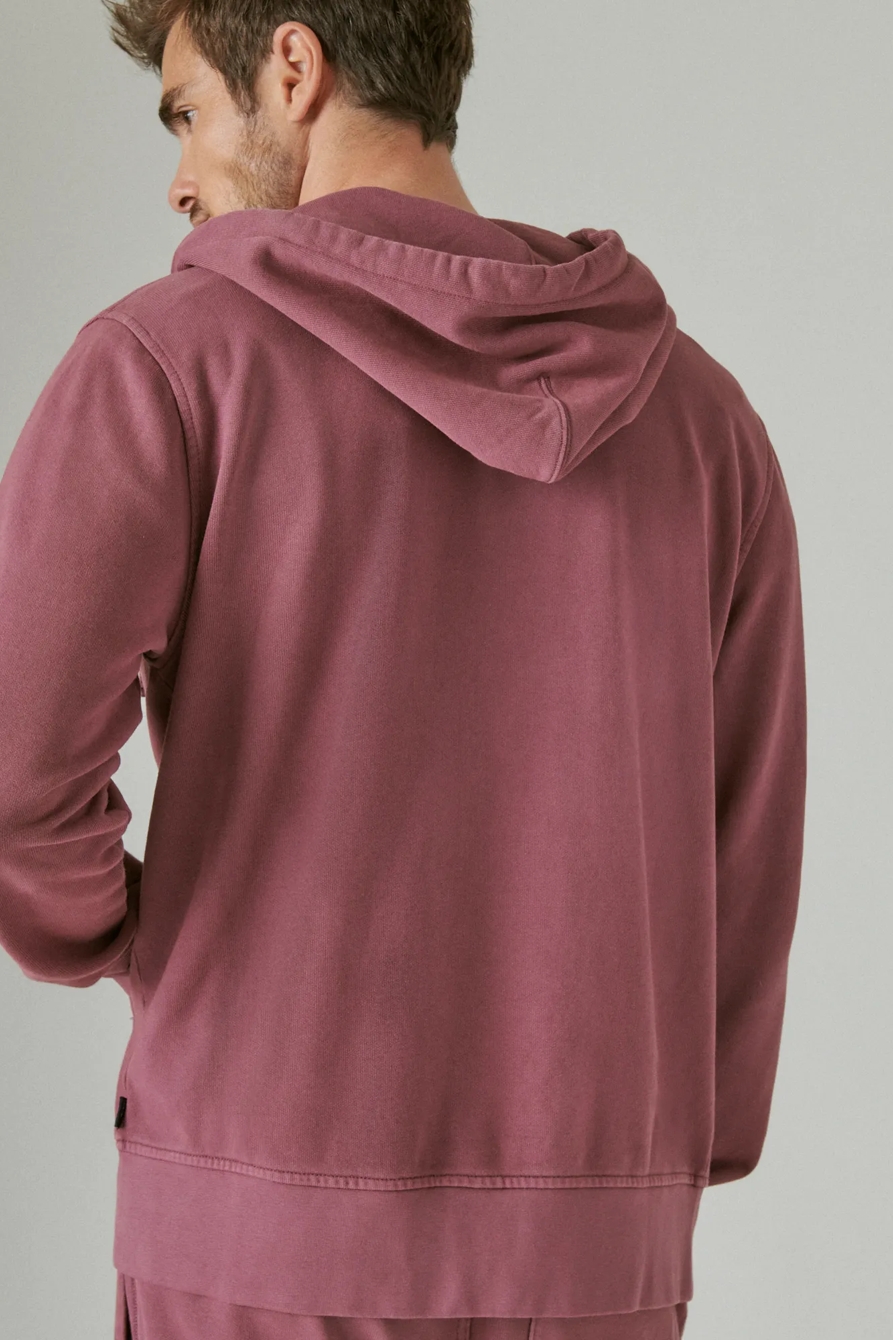 SUEDED TERRY ZIP HOODIE, image 4