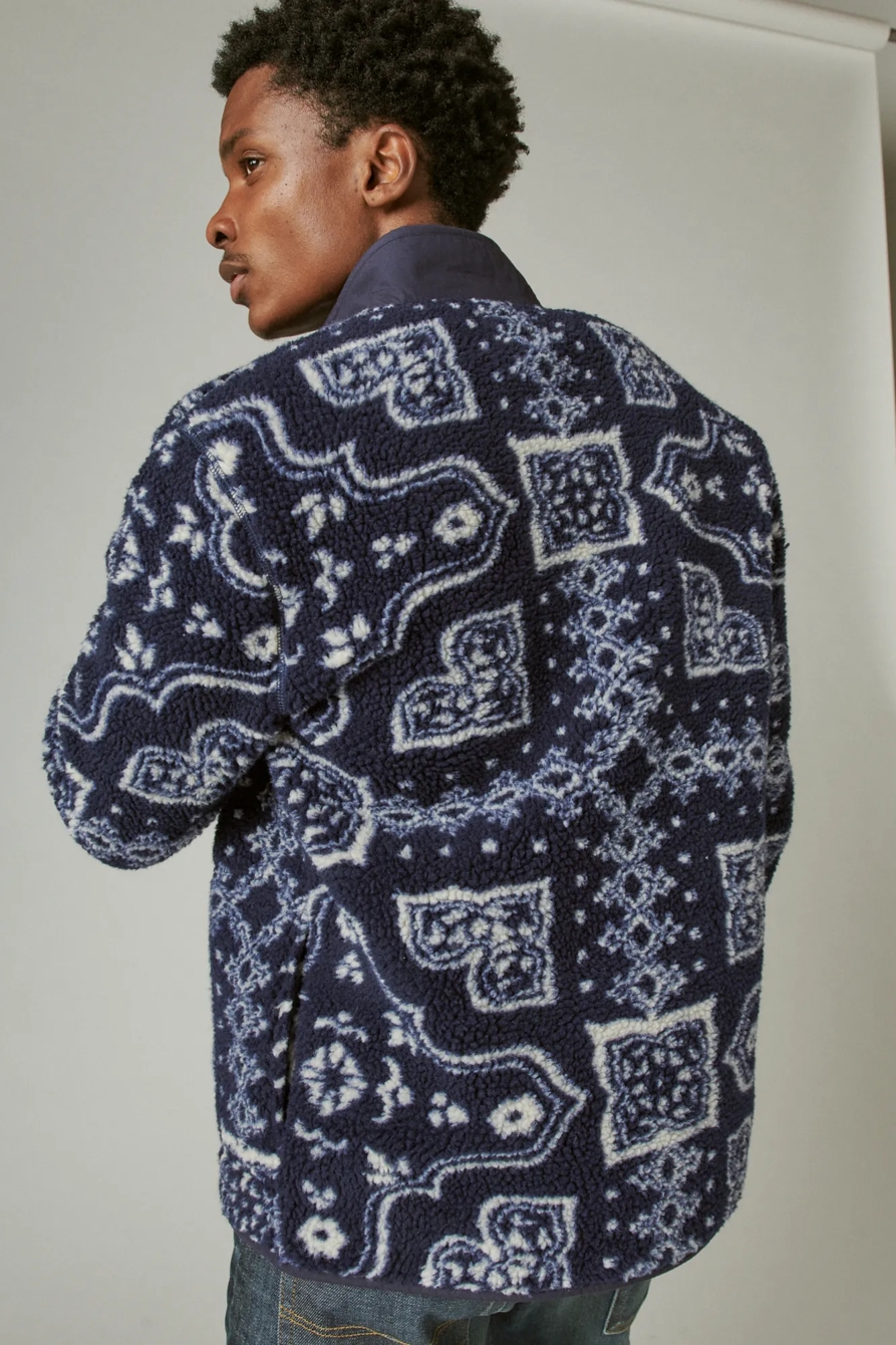 HI-PILE JACQUARD FULL ZIP MOCK NECK, image 4