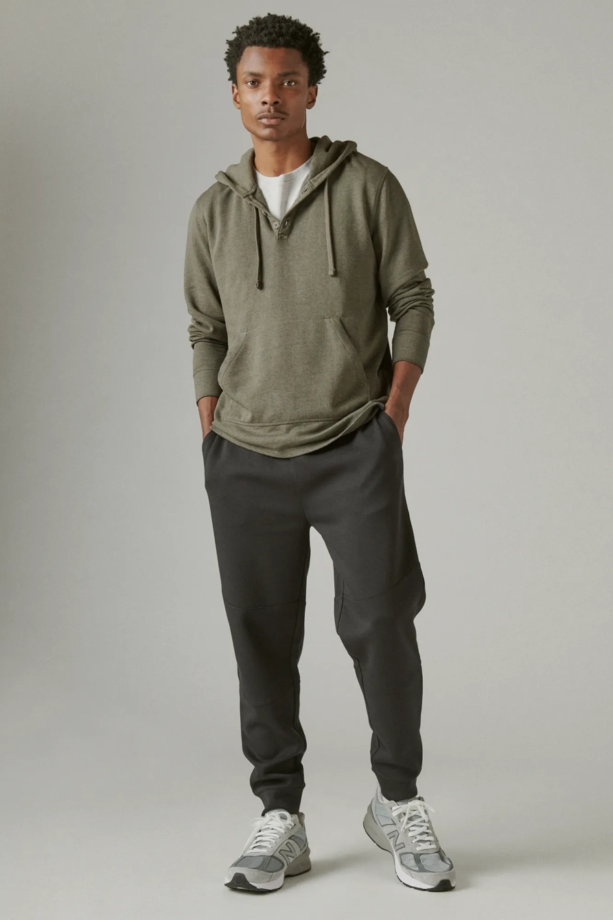 SHASTA HEATHER BUTTON HOODIE, image 2