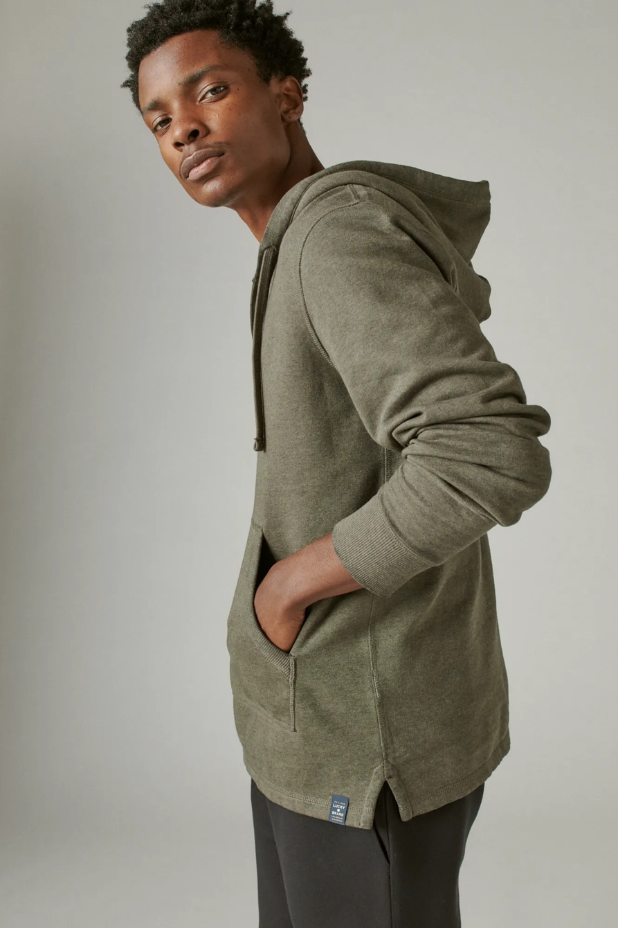 SHASTA HEATHER BUTTON HOODIE, image 3