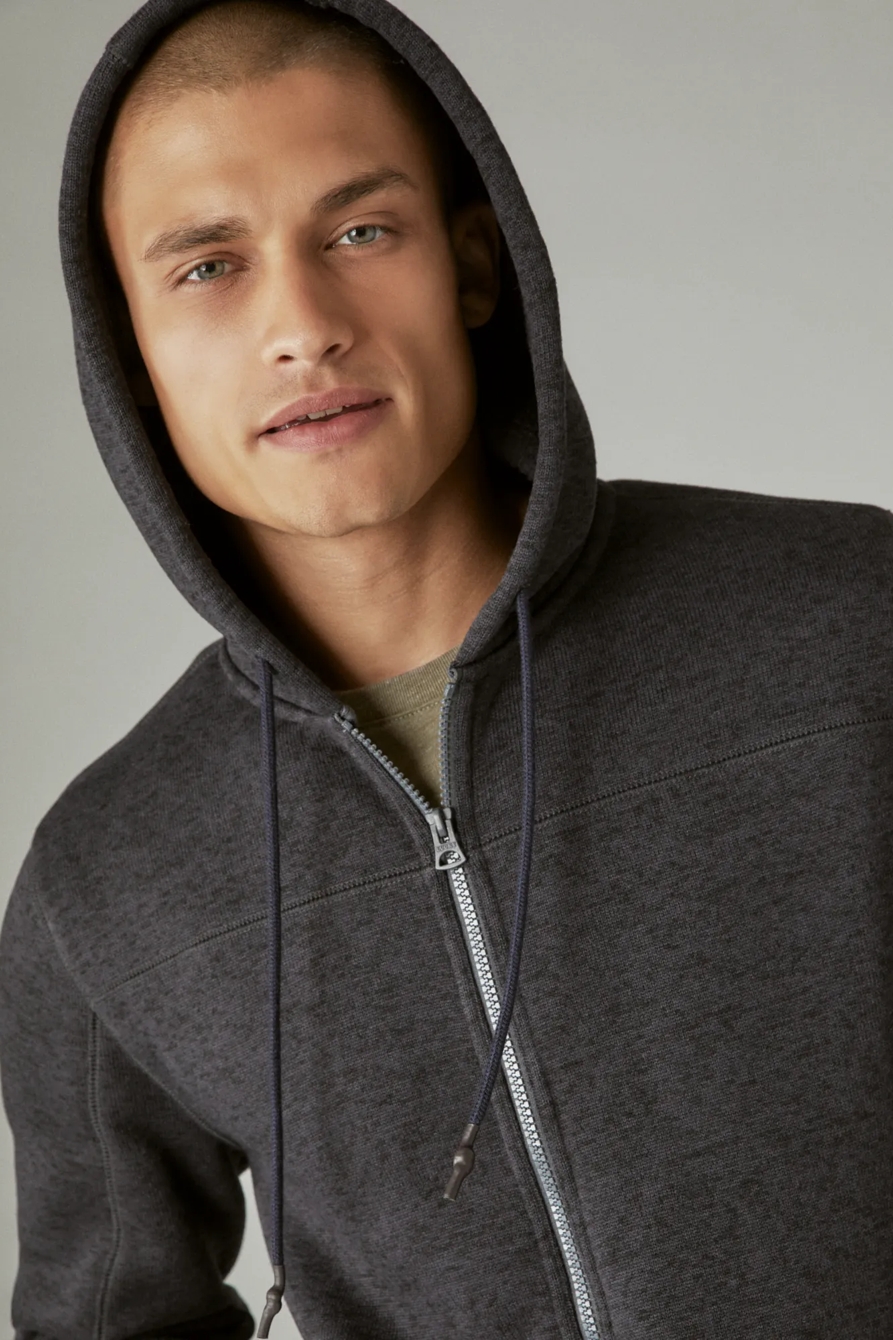 LOS FELIZ FLEECE FULL ZIP HOODIE, image 3