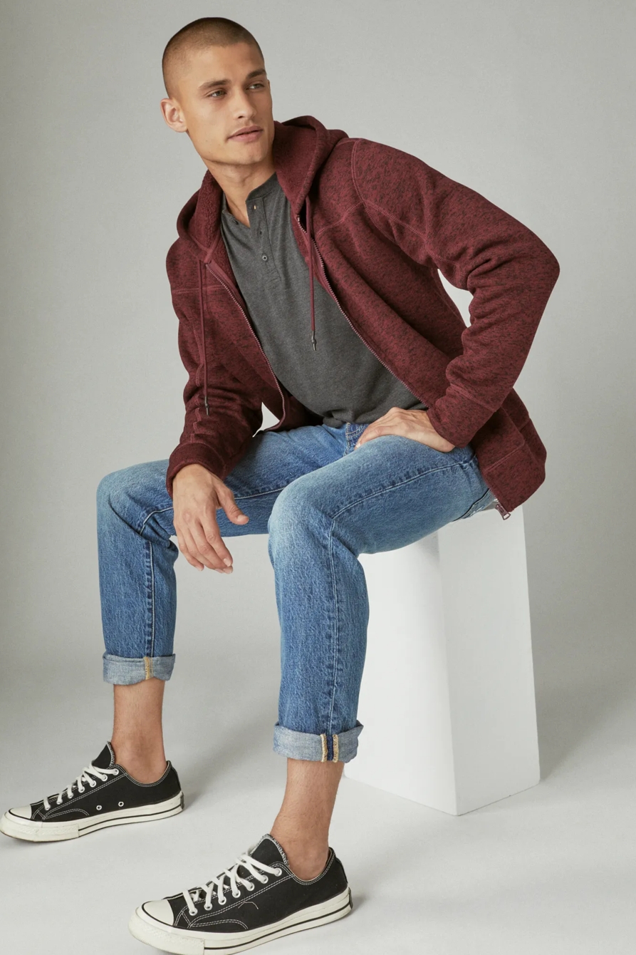 LOS FELIZ FLEECE FULL ZIP HOODIE, image 4