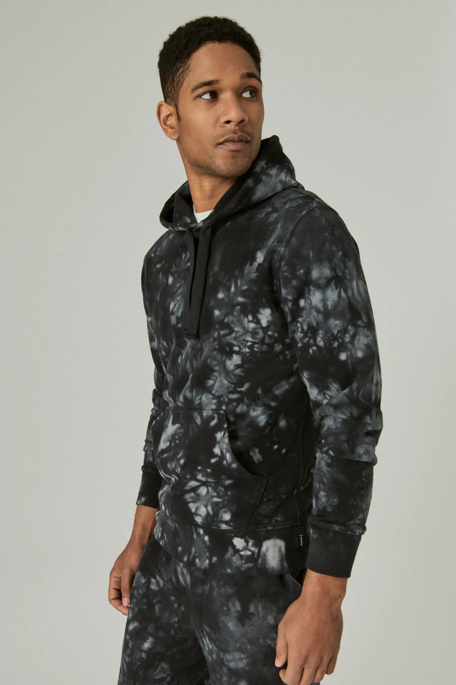 TIE DYE SUEDED FLEECE TERRY HOODIE, image 3