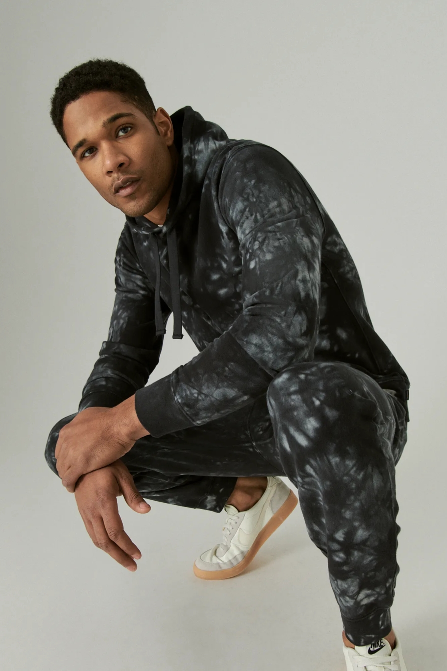 TIE DYE SUEDED FLEECE TERRY HOODIE, image 6