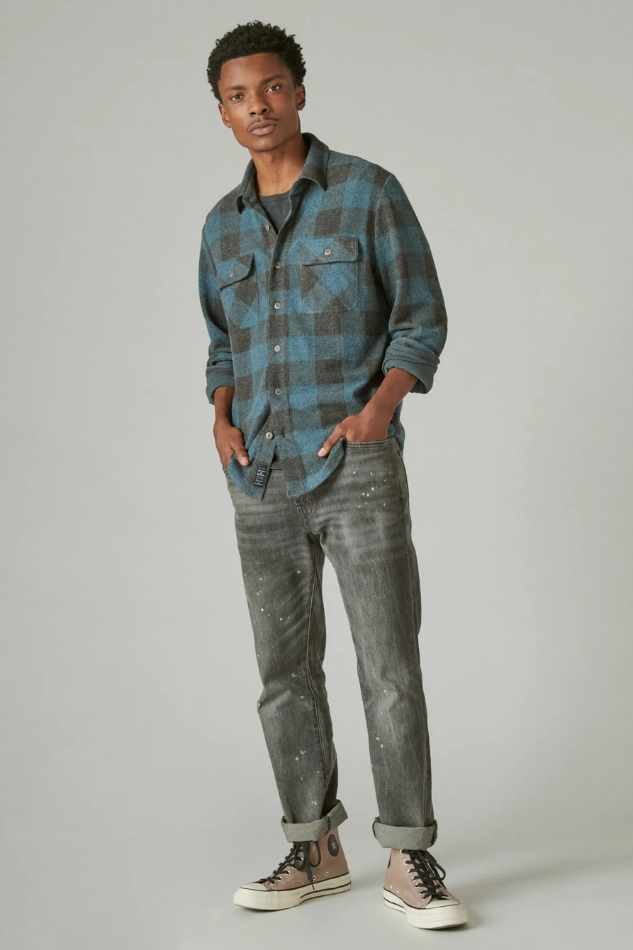 PLAID BRUSHED JERSEY SHIRT, image 2