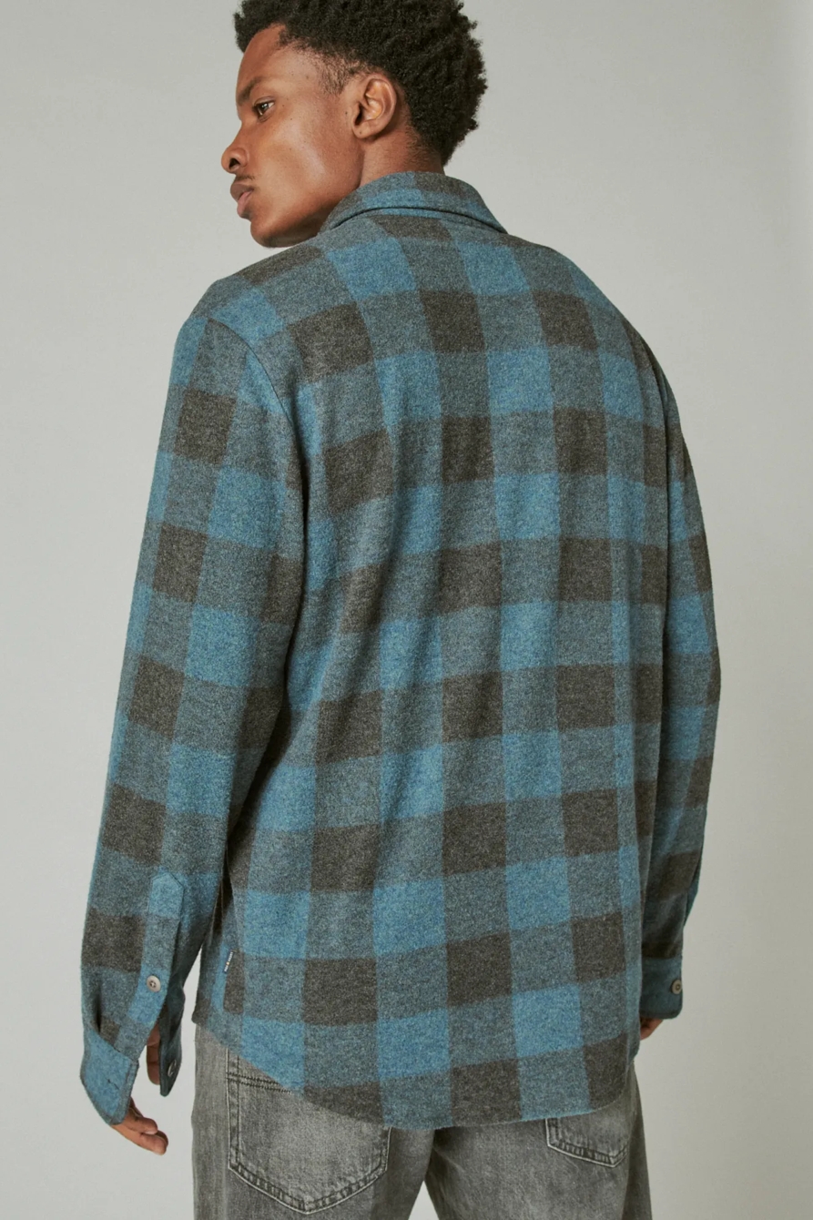 PLAID BRUSHED JERSEY SHIRT, image 4