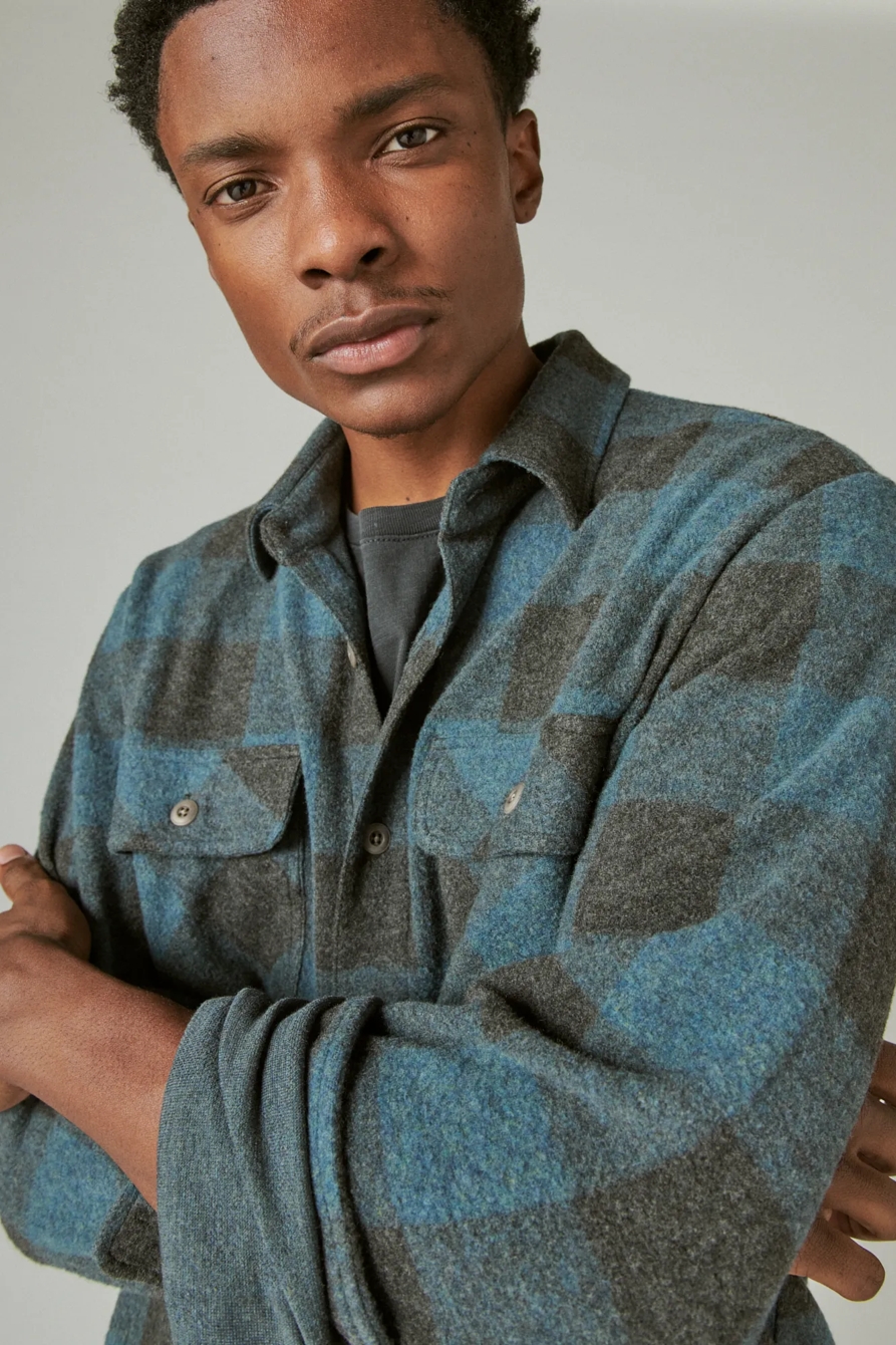 PLAID BRUSHED JERSEY SHIRT, image 5