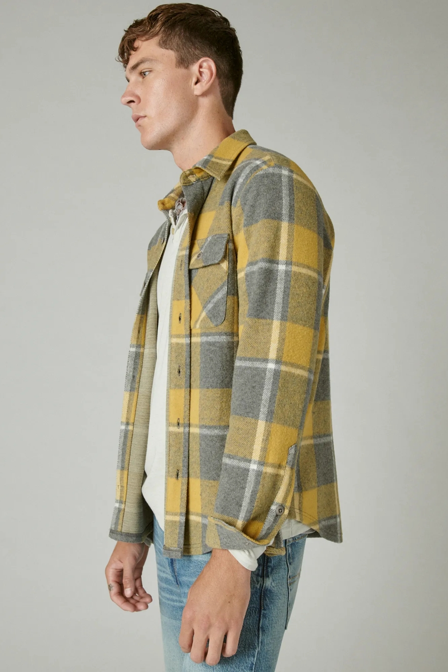 PLAID BRUSHED JERSEY SHIRT, image 3