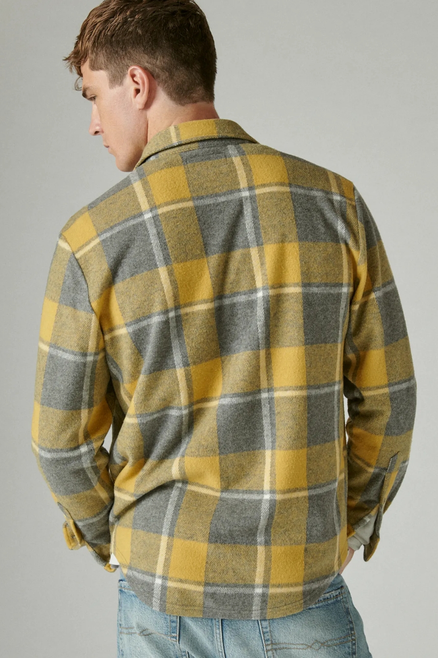 PLAID BRUSHED JERSEY SHIRT, image 4
