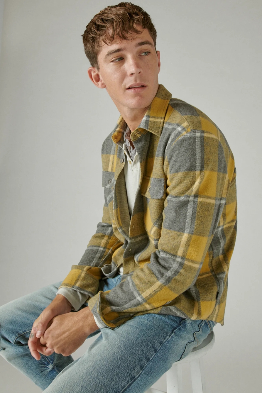 PLAID BRUSHED JERSEY SHIRT, image 6