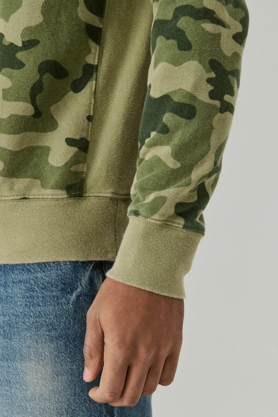 SUEDED FLEECE TERRY CREW SWEATSHIRT, image 5